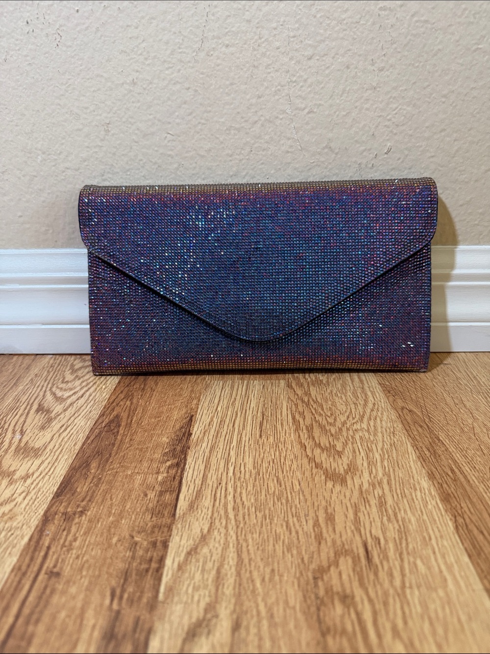 ALDO Meayll Multi-Color Rhinestone Clutch